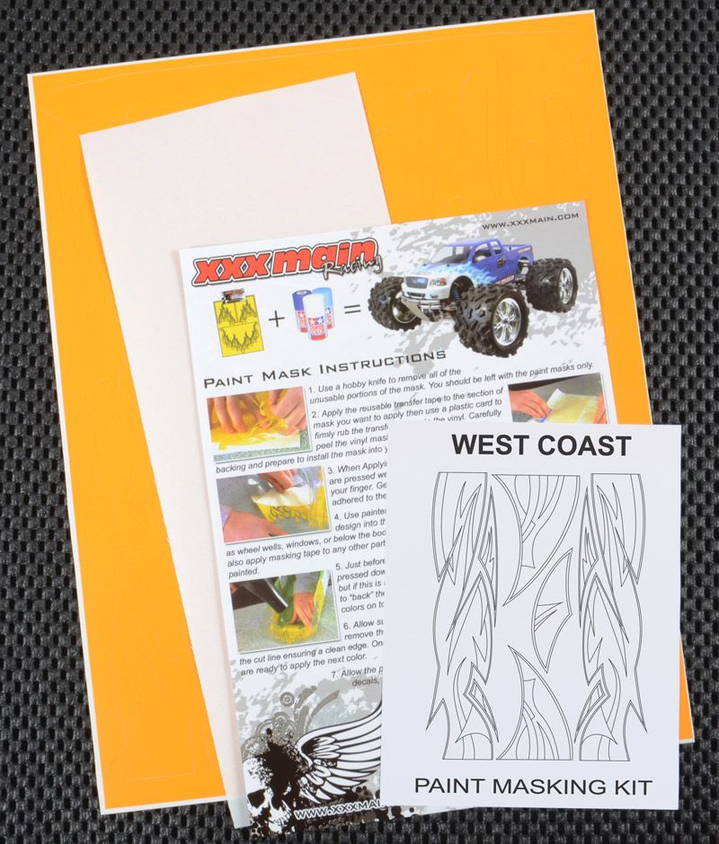 XXX Main Racing West Coast Paint Mask XXXM065L