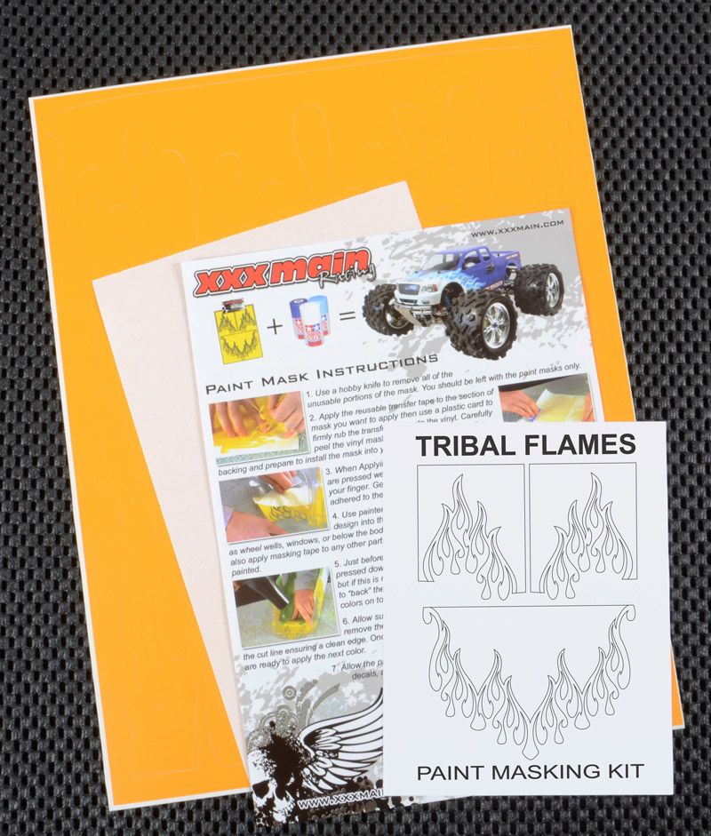 XXX Main Racing Tribal Flames Paint Mask XXXM055L