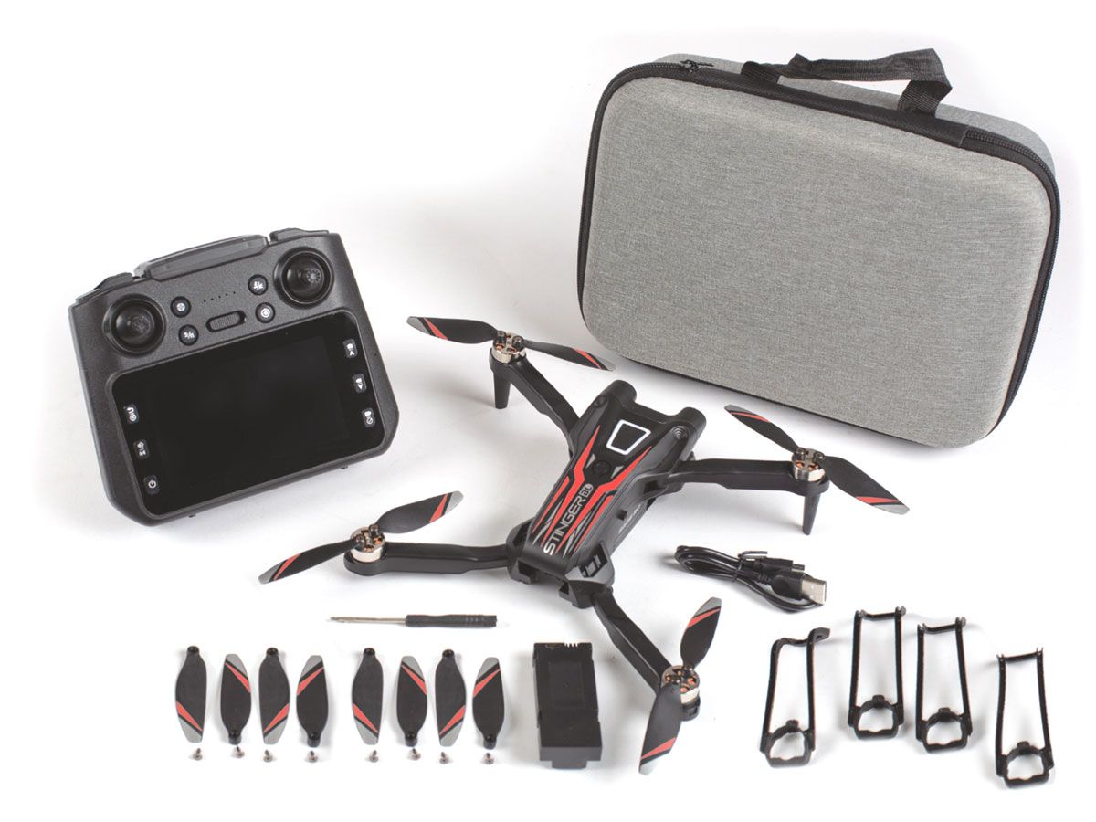 Rage R/C Stinger BL FPV Drone with 1-Axis 1080p HD Camera &amp; Storage Case RGR4600