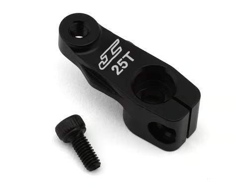 JConcepts RC10 '89 Masami Stealth 14mm Servo Horn (Black) (25T-Futaba/ProTek) JCO5315-2