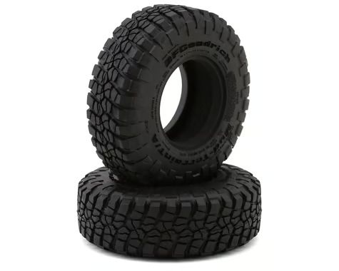 RC4WD 1.7" BFGoodrich Mud-Terrain T/A KM2 Scale Crawler Tires (2) (GripTec Red/Super Soft) Z-T0228