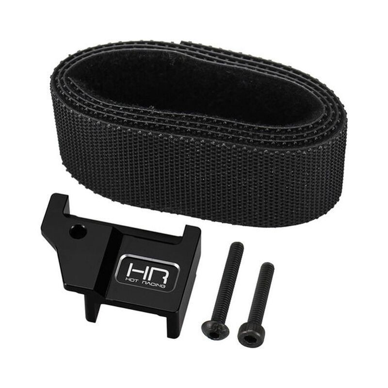 Hot Racing Aluminum Tall Battery Hold Down &amp; Flex Strap, 1/16 ARRMA MINI KRATON HRAAMN126M01