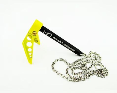 Hot Racing 1/10 Portable Fold Up Winch Anchor (Yellow/Black) HRAACC838F04