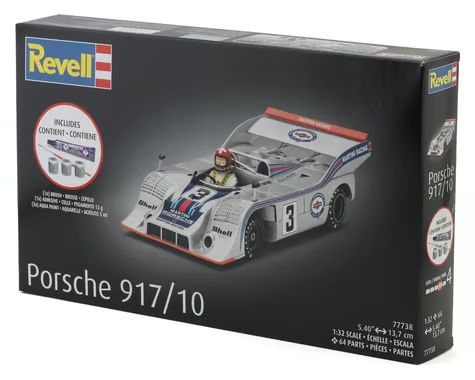 Revell 1/32 Porsche 917/10 Plastic Model Kit w/Paint, Brush &amp; Cement RMX77738