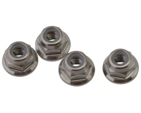 Vanquish Products Titanium 4mm Nylock Nut (4) VPSH026400