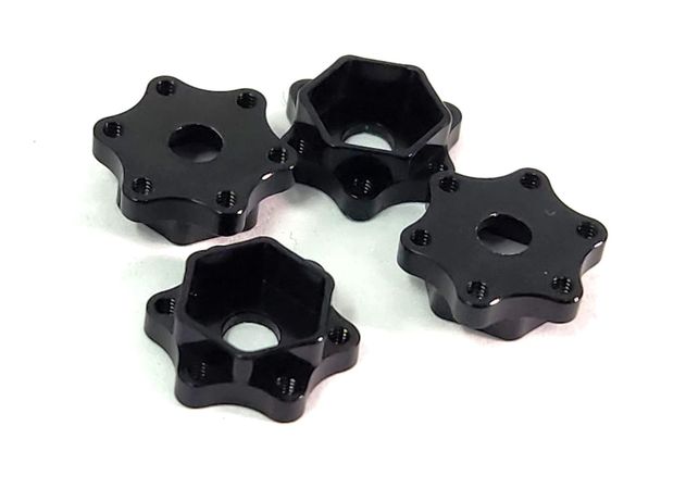 Dlux SCX24/TRX4M Wheel Hubs for 7mm hexes (4) (4mm) 52477