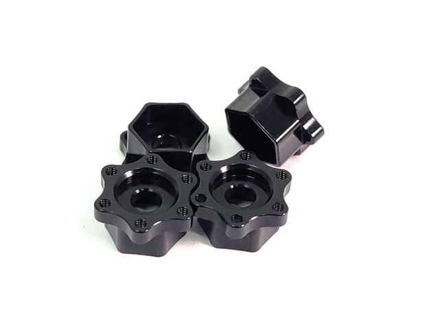 Dlux SCX24/TRX4M Wheel Hubs for 7mm hexes (4) (6mm) 52477