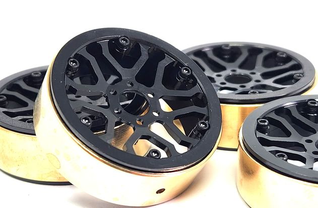 Dlux 1.3 High Clearance Beadlock Wheels (Black) (Set of 4) 52647