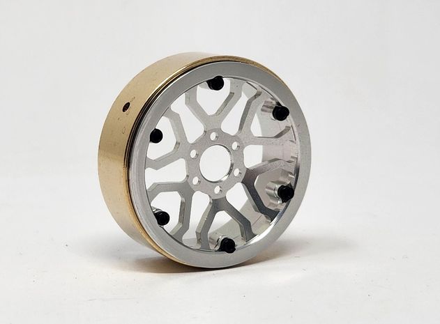 Dlux 1.3 High Clearance Beadlock Wheels (Silver) (Set of 4) 52649