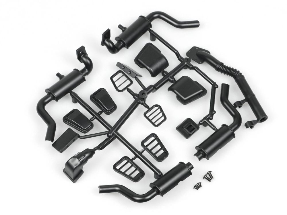 Boom Racing Snorkel, Exhaust &amp; Air Vent Covers for Defender 130 for BRX02 D130 BRX027049