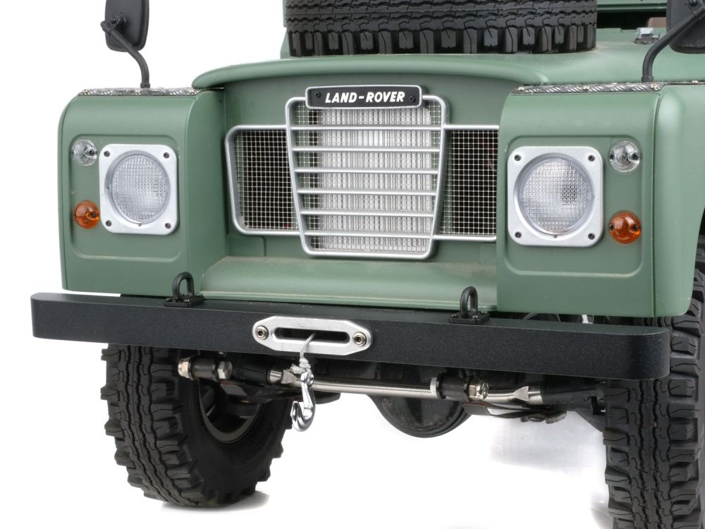 Boom Racing Aluminum Front Bumper with D Ring Towing Eye Hooks Black for BRX02 88/109 BRX02426