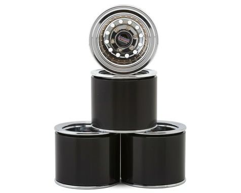 RC4WD 1.3" American Racing Outlaw II Deep Dish Micro Crawler Beadlock Wheels (Chrome) (4) (35g ea) Z-W0046