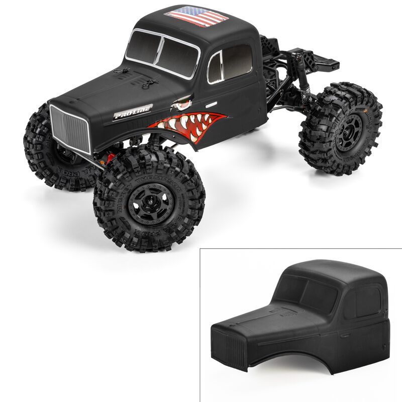 Pro-Line Racing 1/10 Limited Edition Pre-Cut/Pre-Painted Comp Wagon Cab-Only Body, Matte Black PRO360623