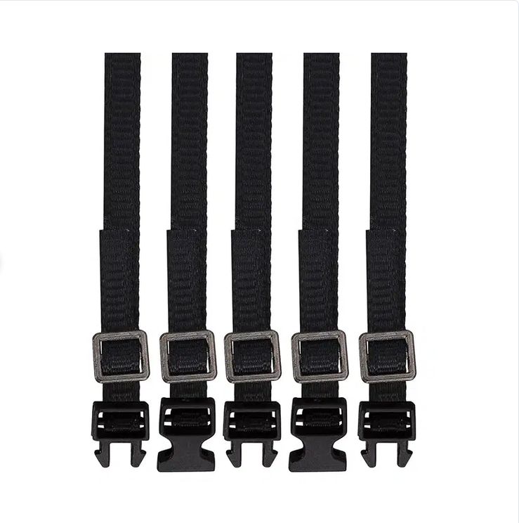 Integy 1/10 Model Scale 310mm Nylon Luggage Straps (5) for Off-Road Crawler C32786BLACK