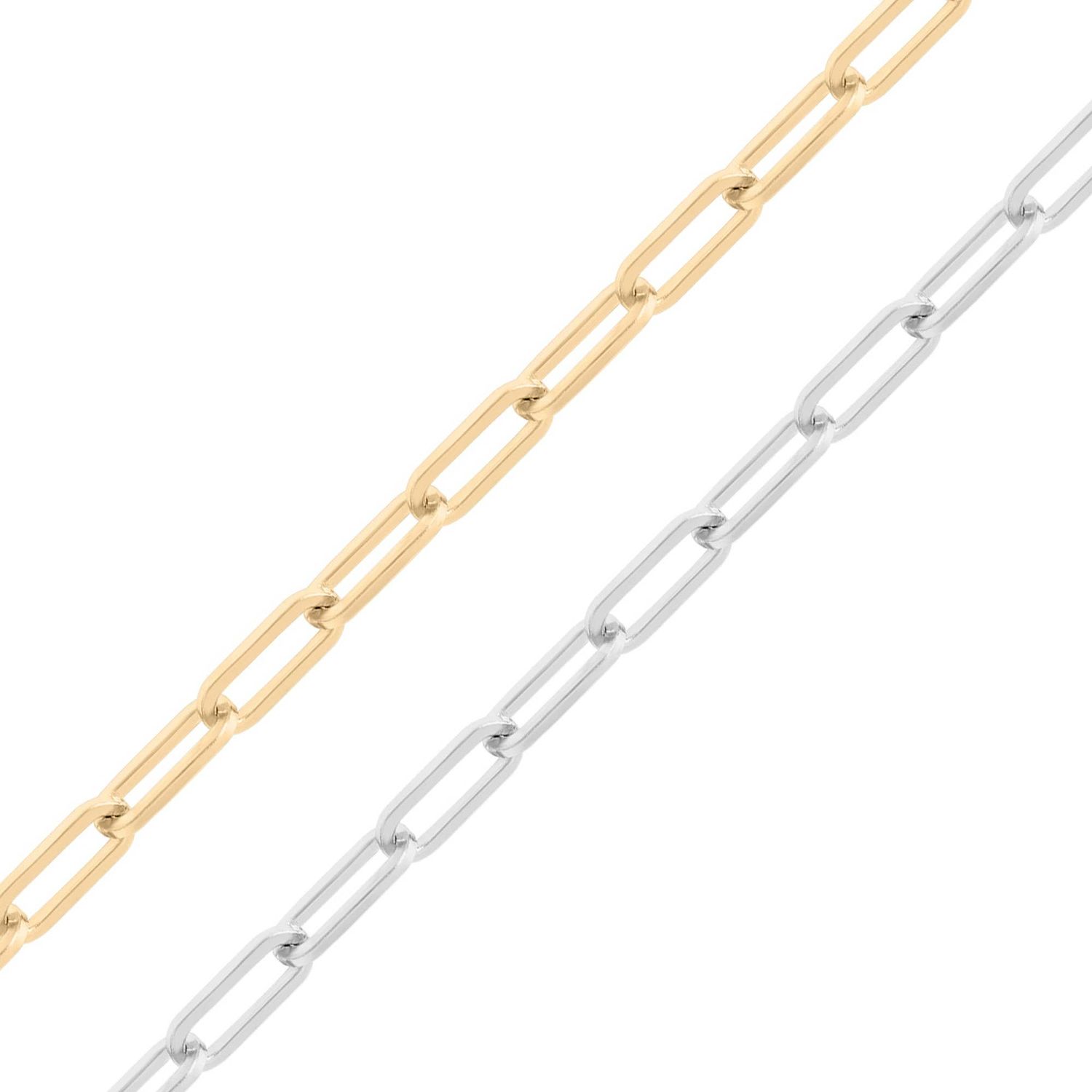Längliche Gliederkette · 4 mm · Edelstahl Längliche Gliederkette · 4 mm · Edelstahl