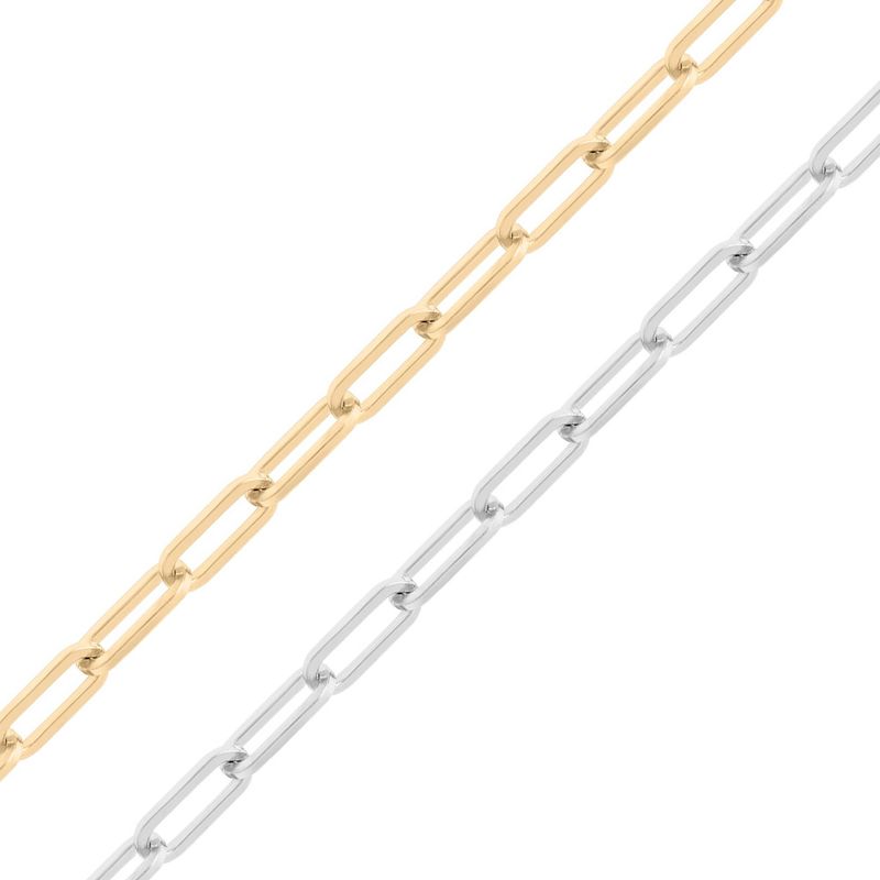 Längliche Gliederkette · 4 mm · Edelstahl
