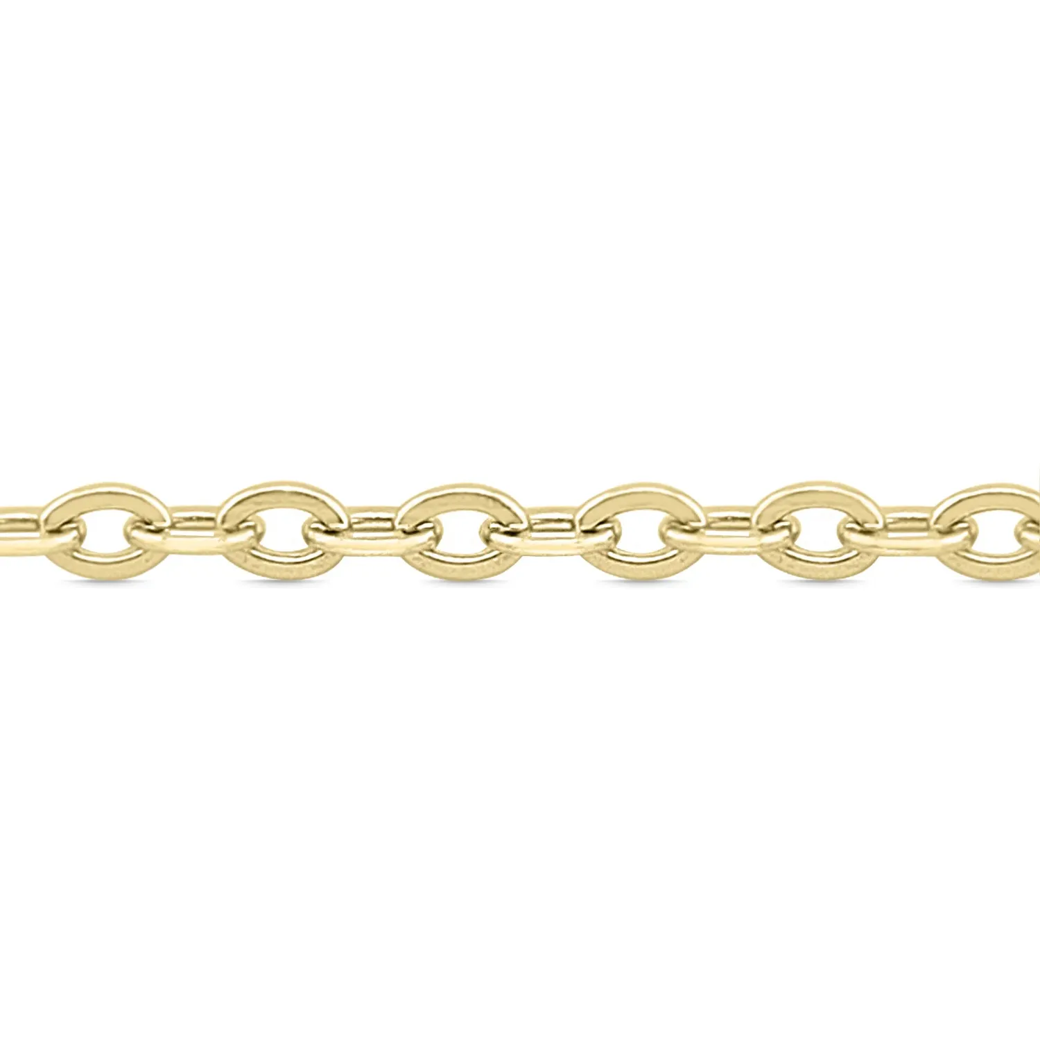 Ovale Gliederkette · 1,5 mm · 18 K PVD vergoldet