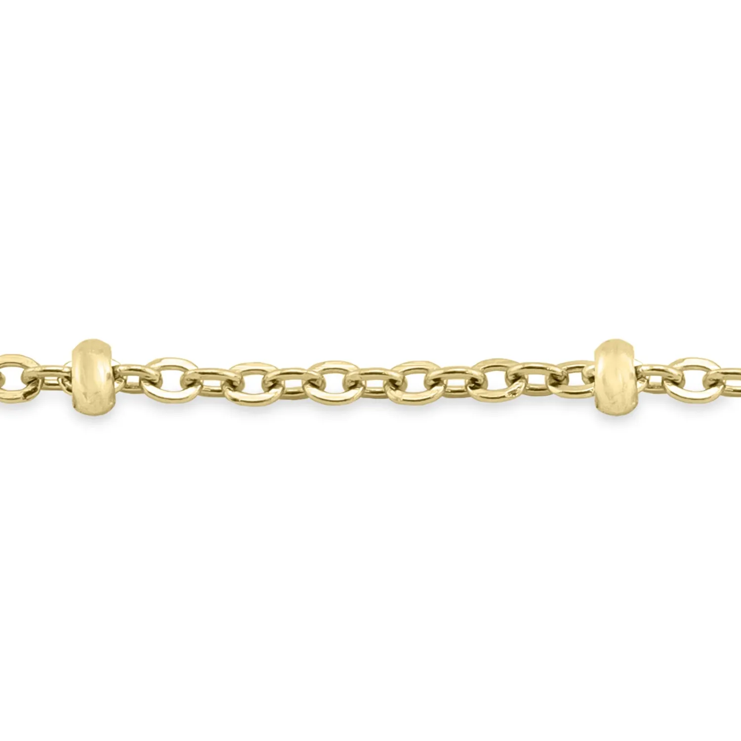 Gliederkette mit Kugeln · 2,5 mm · 18K PVD vergoldet