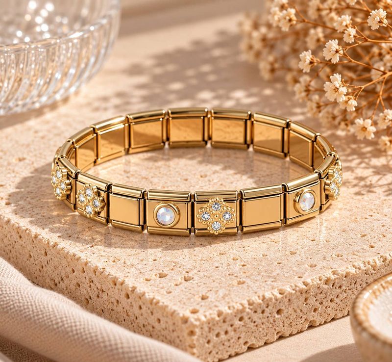 Italian Charm Armband "Gold"