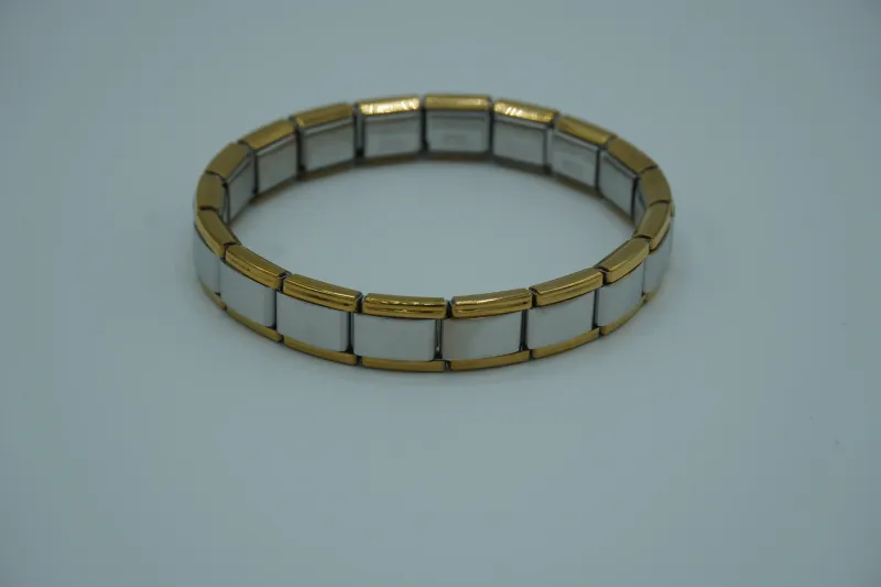 Italian Charm Armband "Bi-Colour"