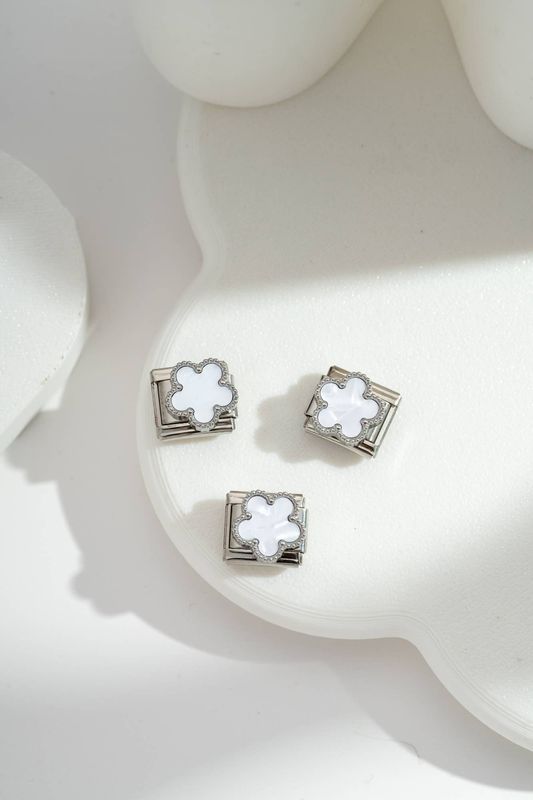 Italian Charm White Clover | Silber
