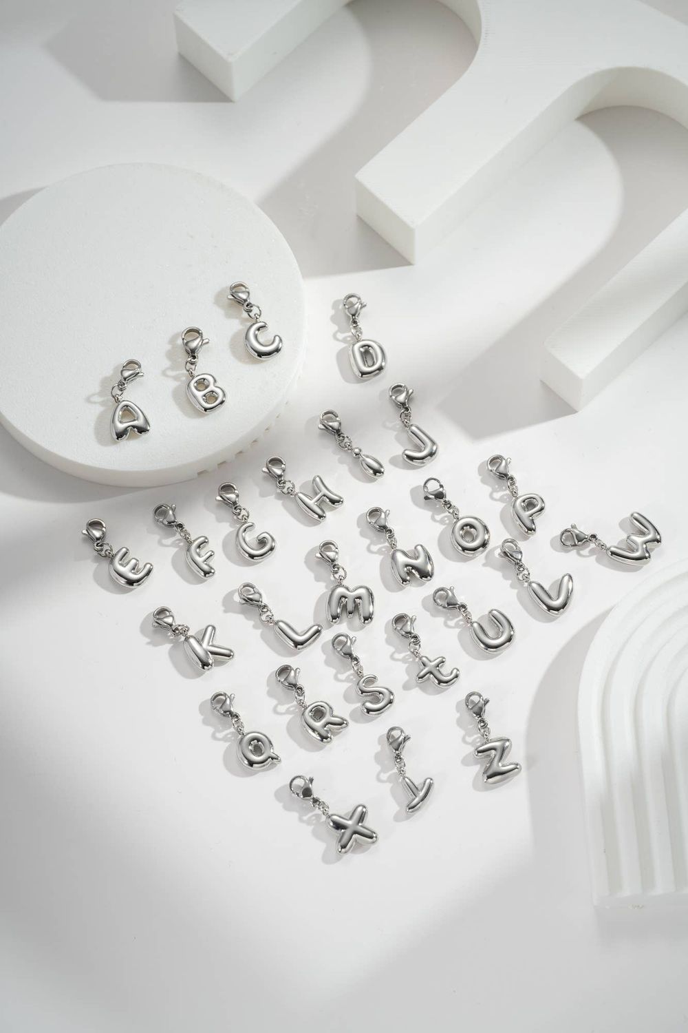 Initial Letter Charm | Silber