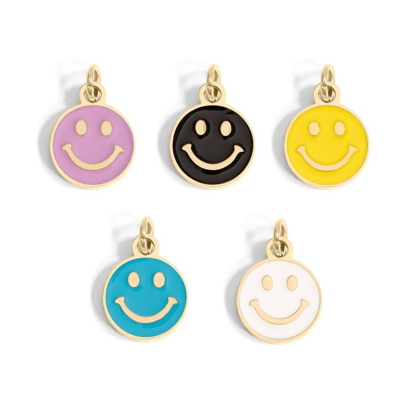 HAPPY FACE | Smiley Charm Gold