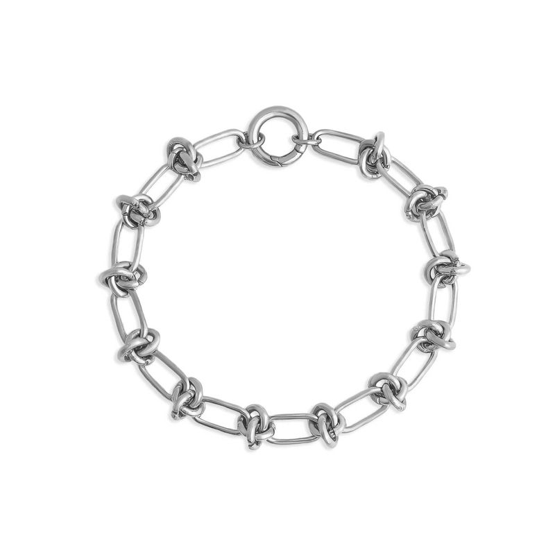 BOND. Knot Link Charm Armband | Gold & Silber