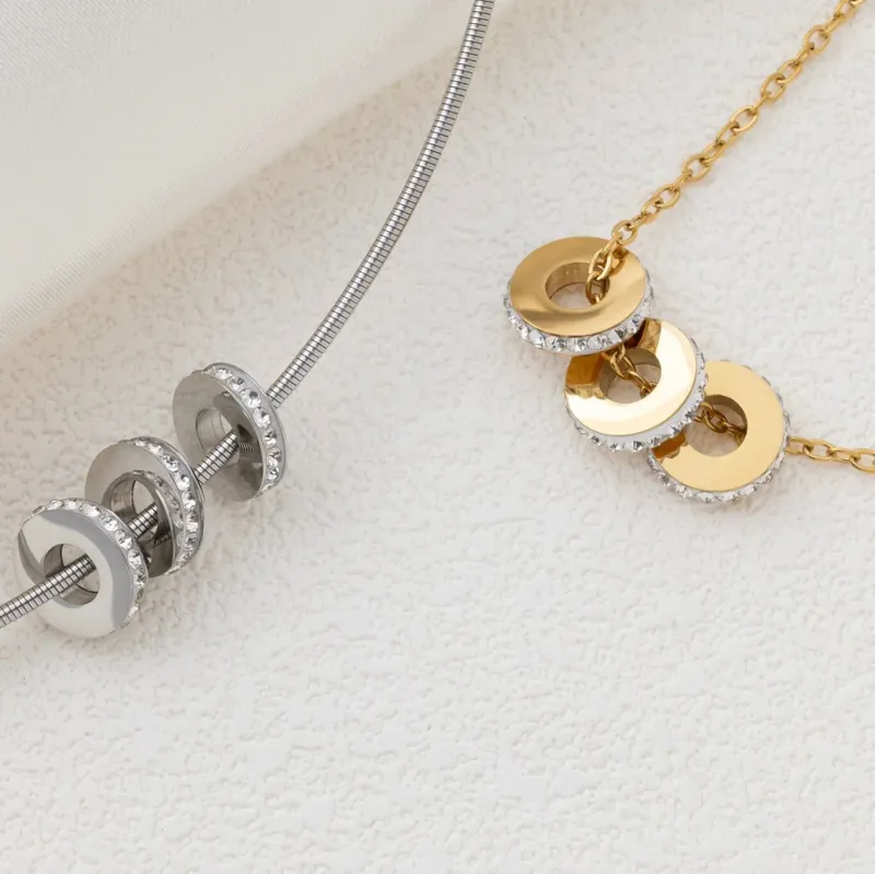 BOND. Sparkle Spacer Charm | Gold & Silber