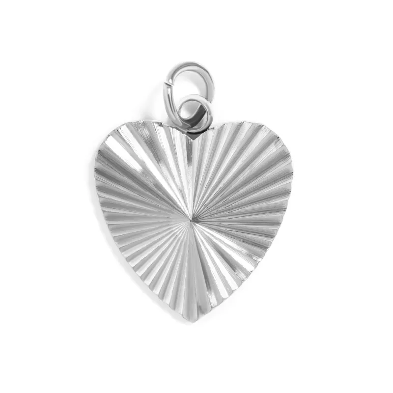 BOND. Radiant Heart Charm | Gold & Silber