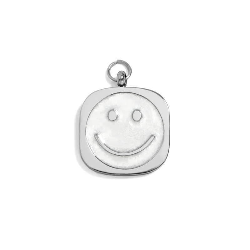 BOND. Happy Smiley Charm | Gold & Silber