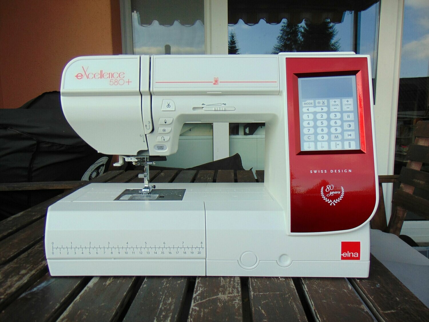 Nähmaschine Elna eXcellence 580+, neu, mit Gratis-Versand, 5 Jahre Garantie, Spezial-Aktion.