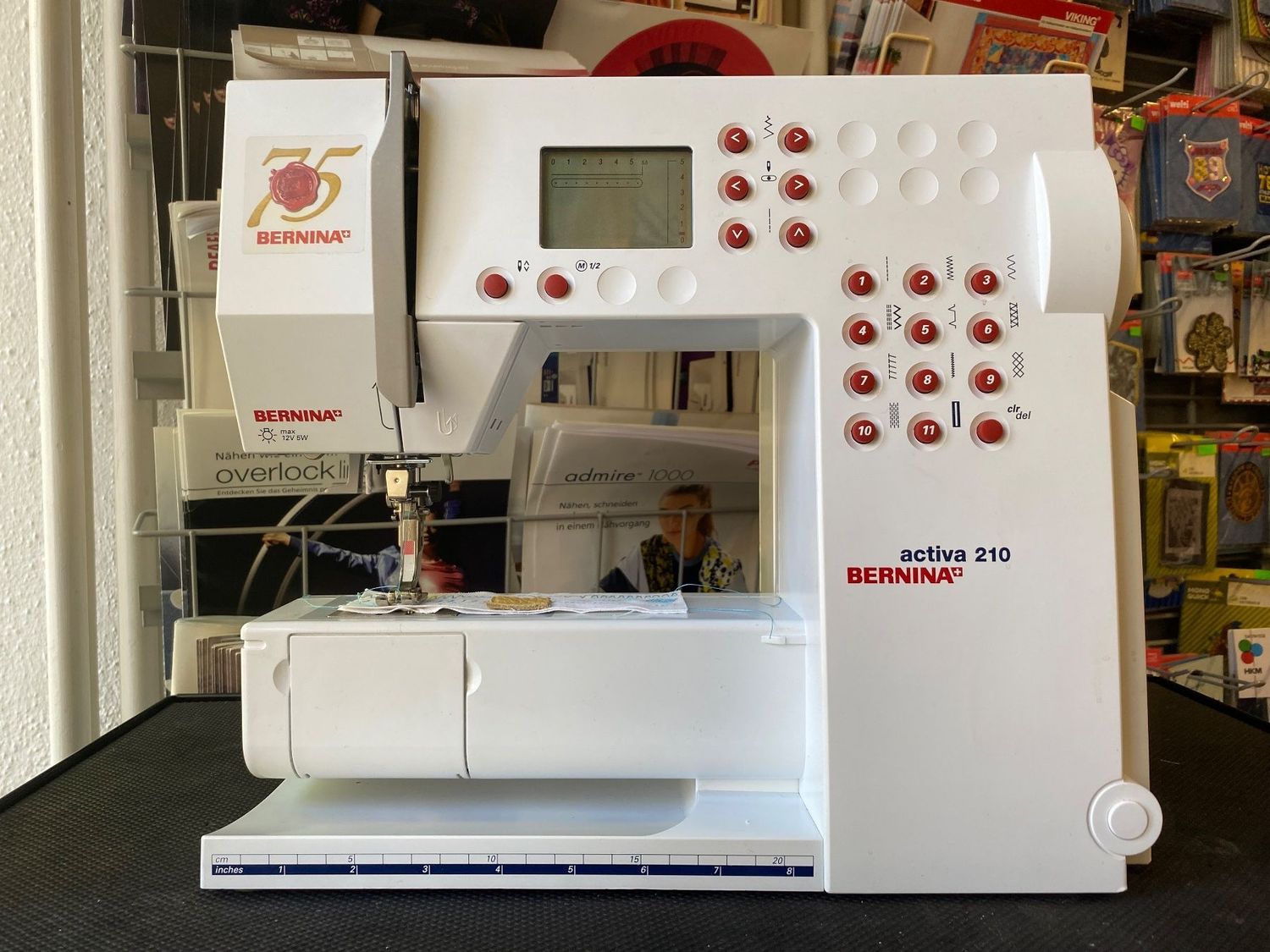 Nähmaschine Bernina activa 210, ab Service, 1 Jahr Garantie, mit Gratis-Versand.