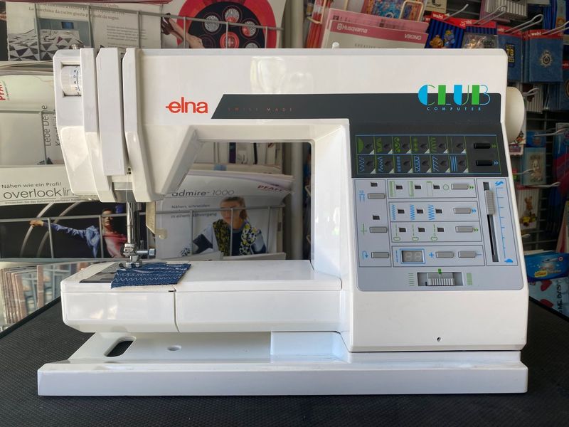 Nähmaschine Elna Club Computer 500, Schweizer Qualität, ab Service, mit 6 Monaten Garantie, Gratis-Versand.