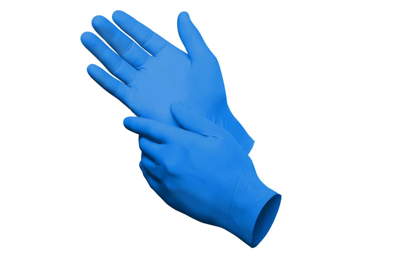 Gen X 4 mil Blue Powder free gloves- 1 case of ten (10) one hundred (100) boxes, Size M (.095 each)