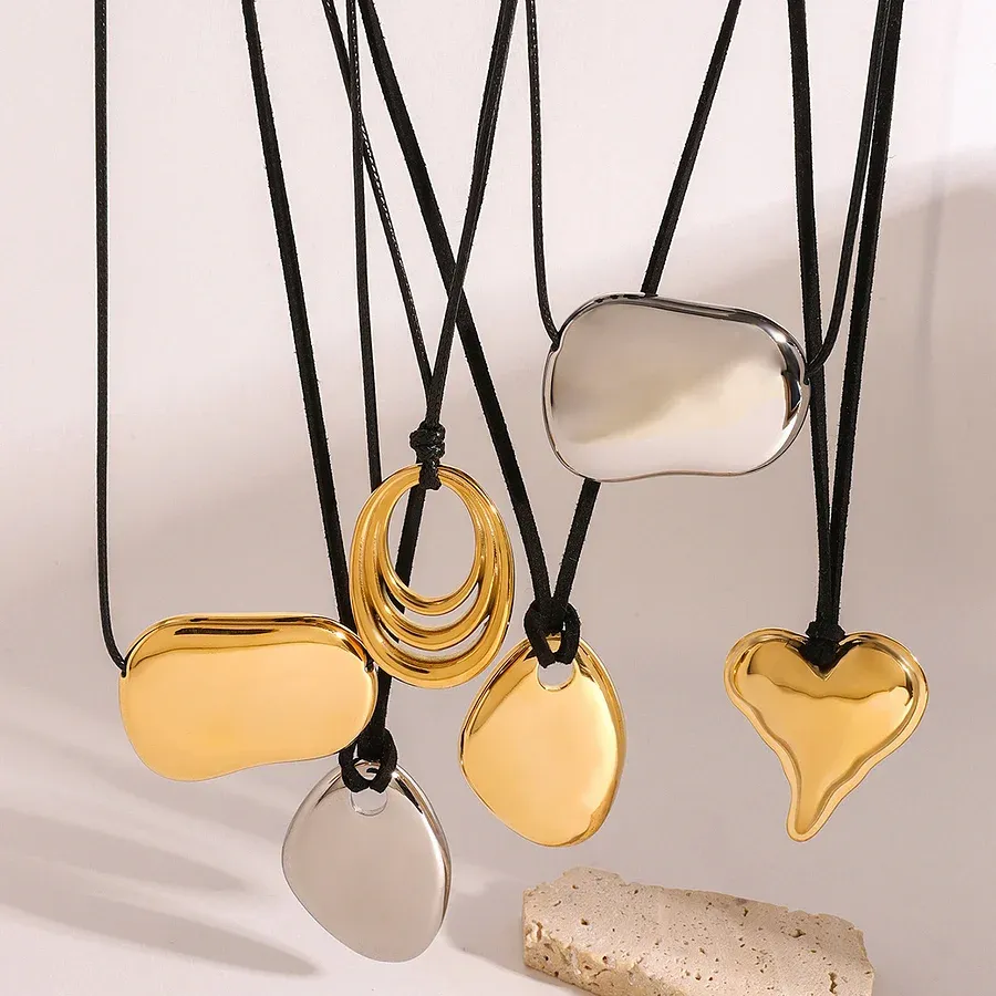 Stainless Steel Pendant on Cord Stainless Steel Pendant on Cord