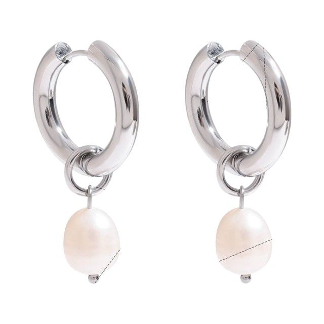 Perla Pearl Hoops