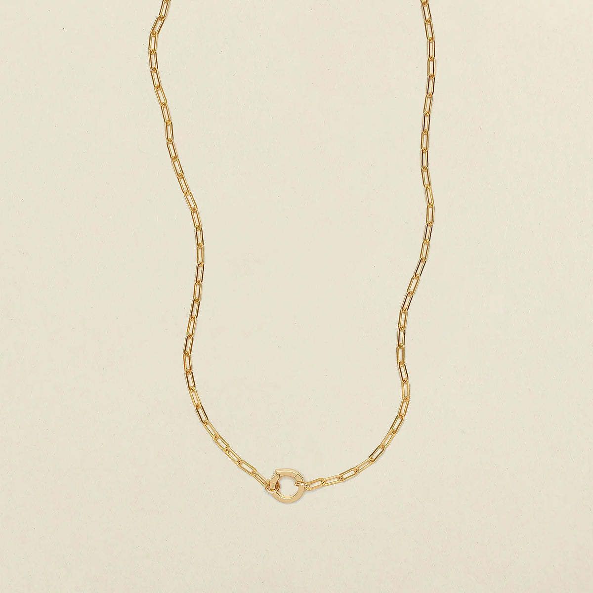Add Your Charm Necklaces, Colour: Gold, Style: PaperClip