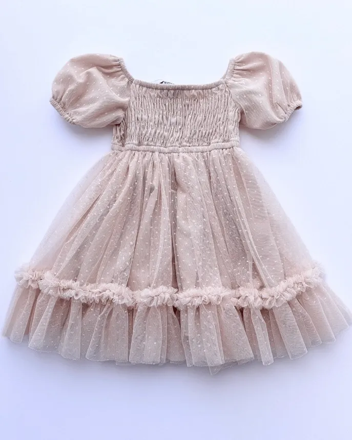 Smocked Tulle Dress