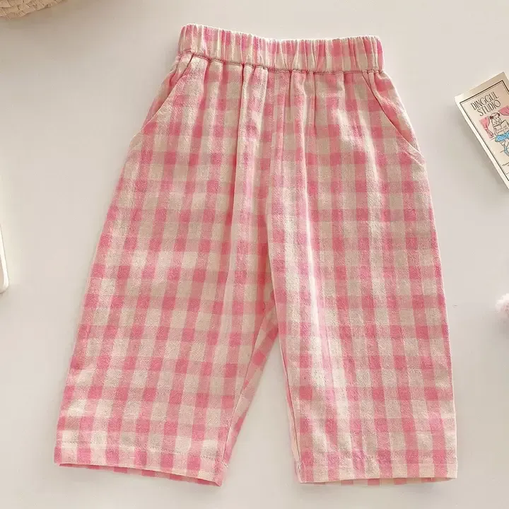 Pink Plaid Pants