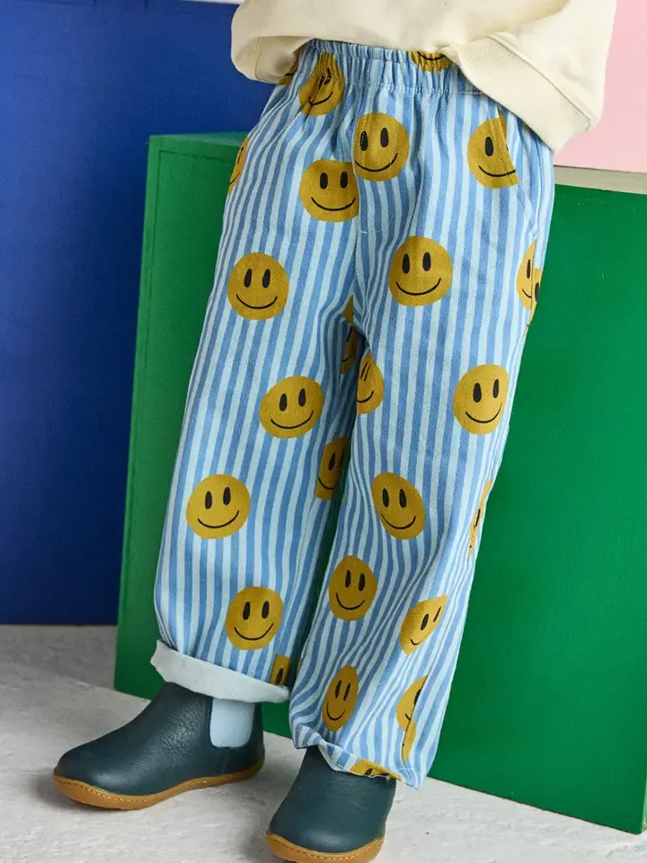 Denim Smiley Pants