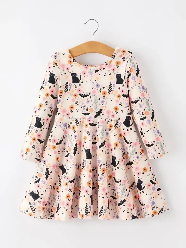 Black Cat Halloween Dress