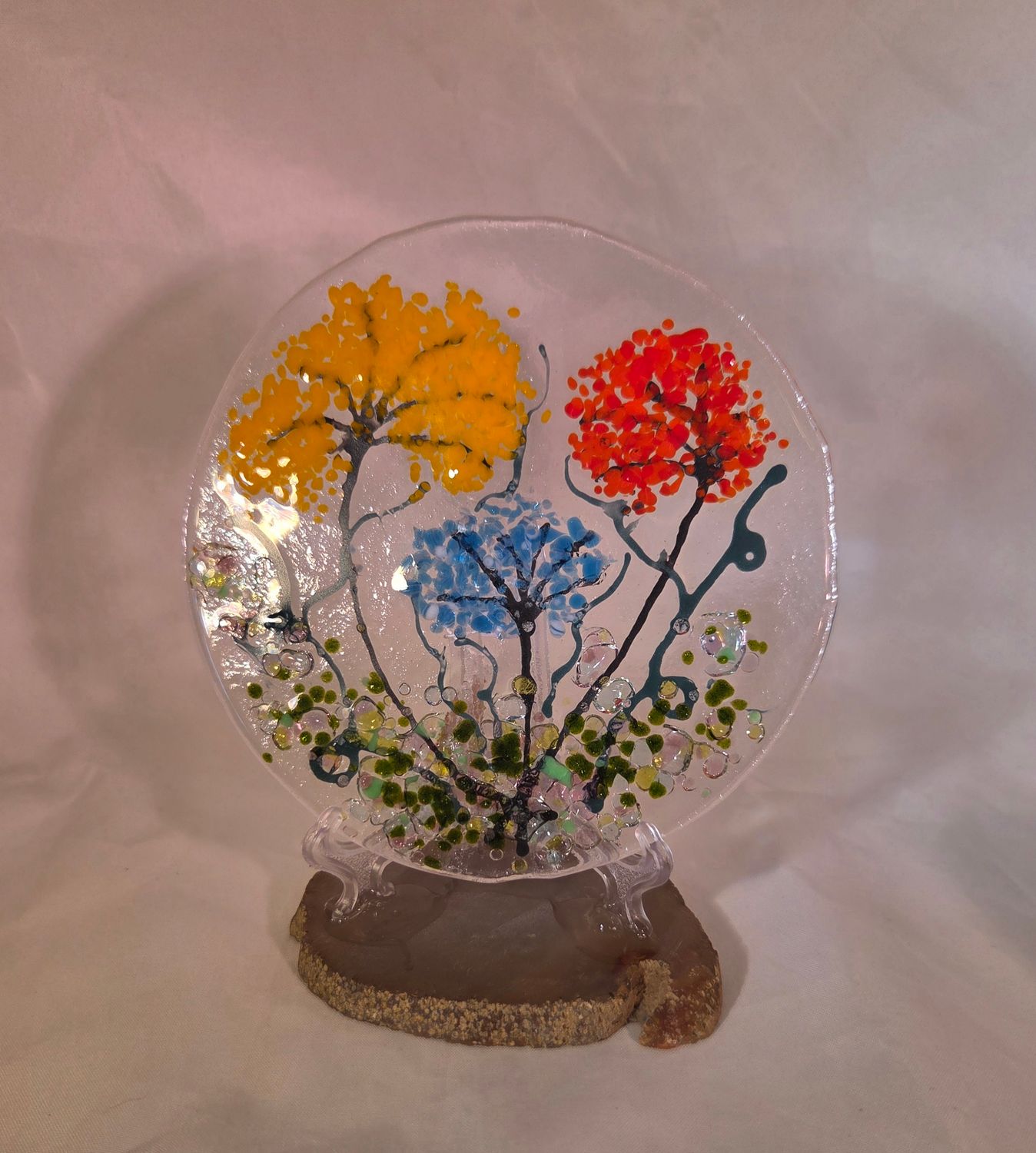 Fused Glass Garden Wild Flowers 3