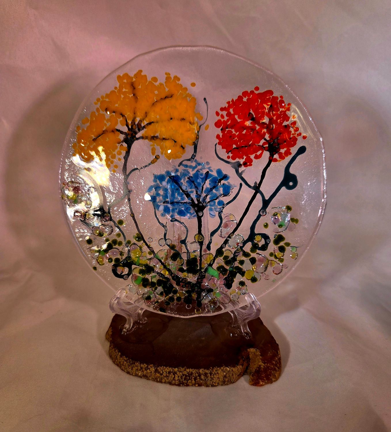 Fused Glass Garden Wild Flowers 3