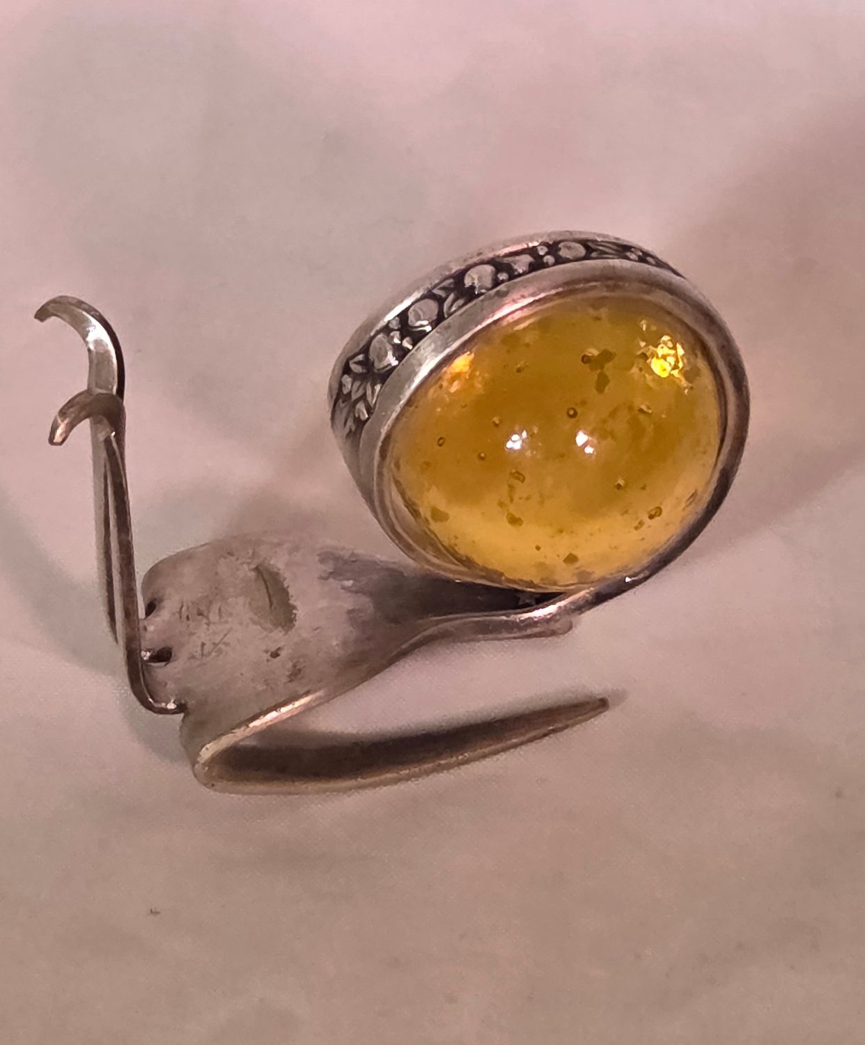 Snail Silverware with Glow in the Dark Marble