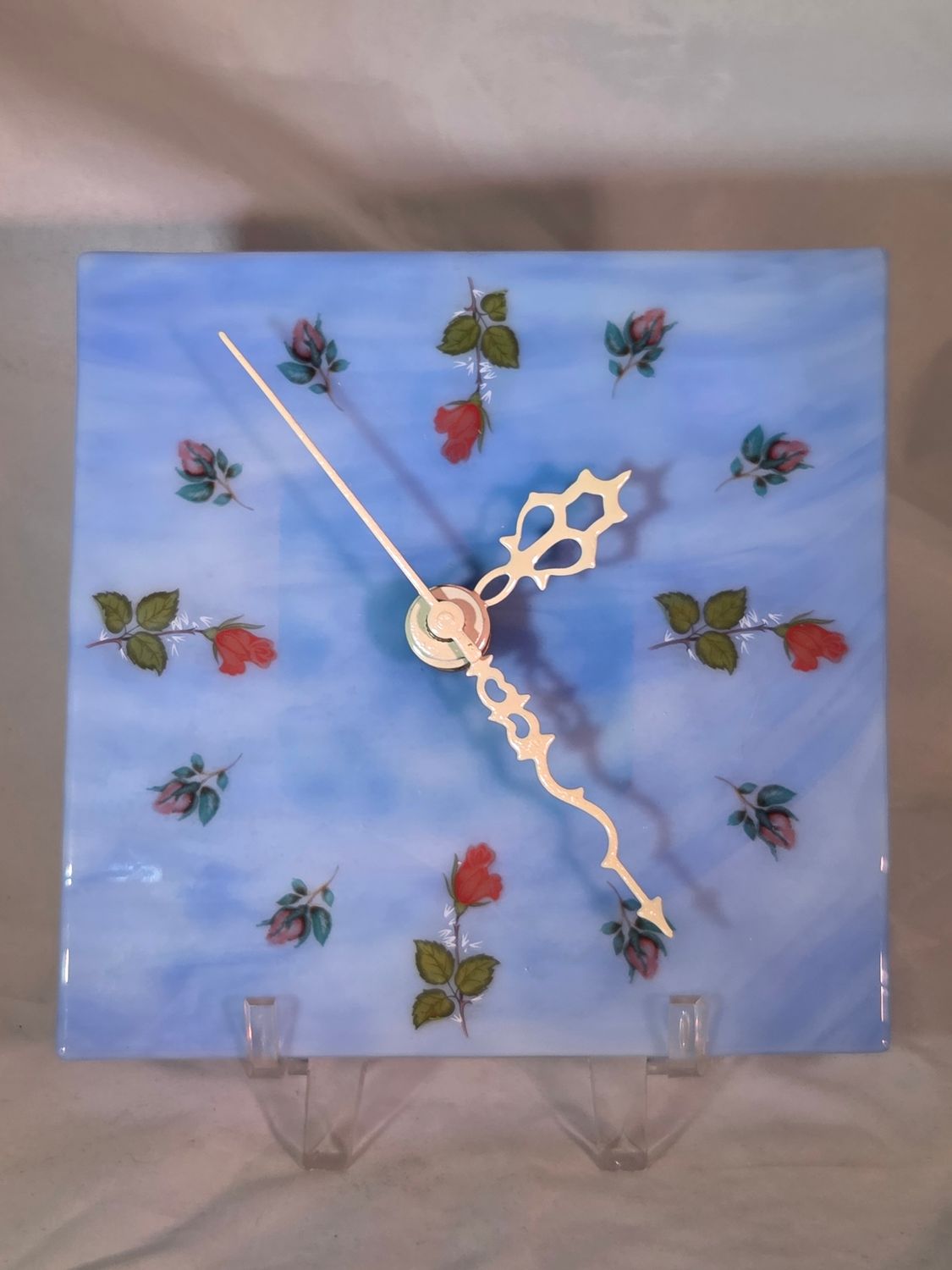 Red Roses in Periwinkle Sky