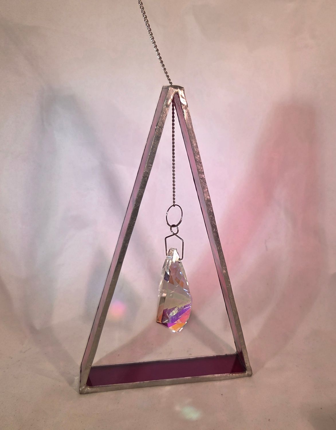 Ruby Red-Stained Glass Suncatcher