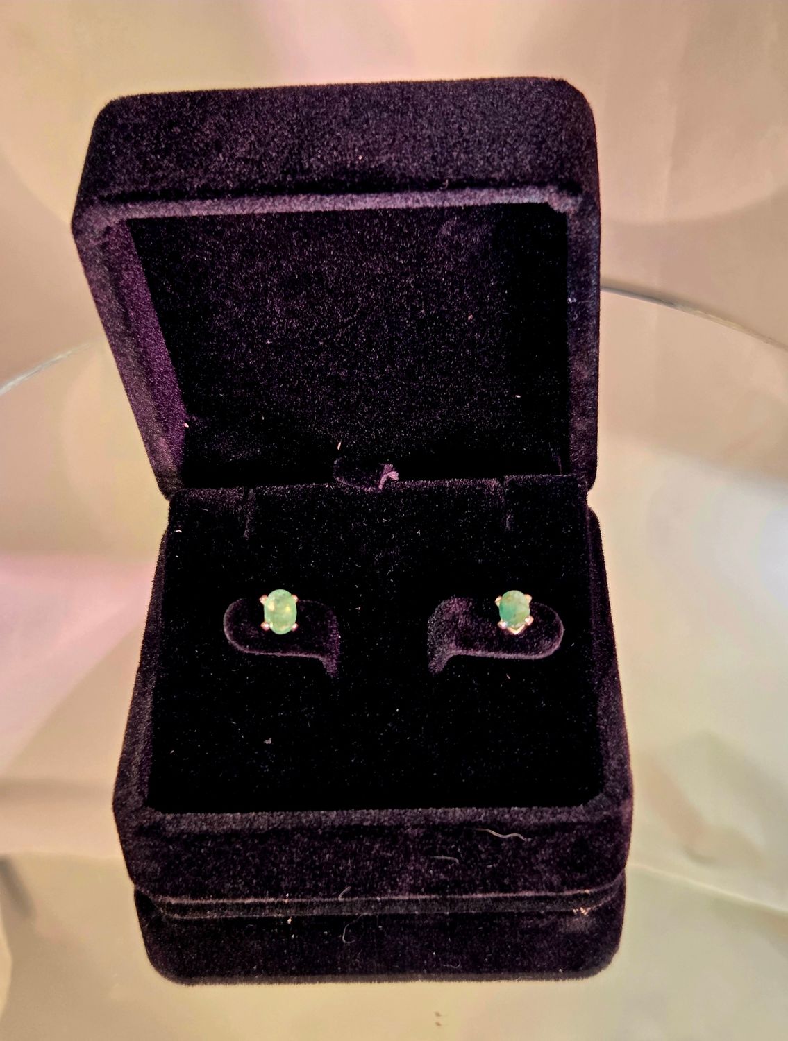 Brazilian Emerald Stud Earrings