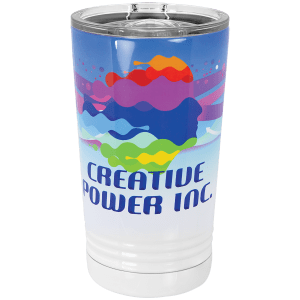 16 oz. Polar Camel Sublimation Pint with Slider Lid