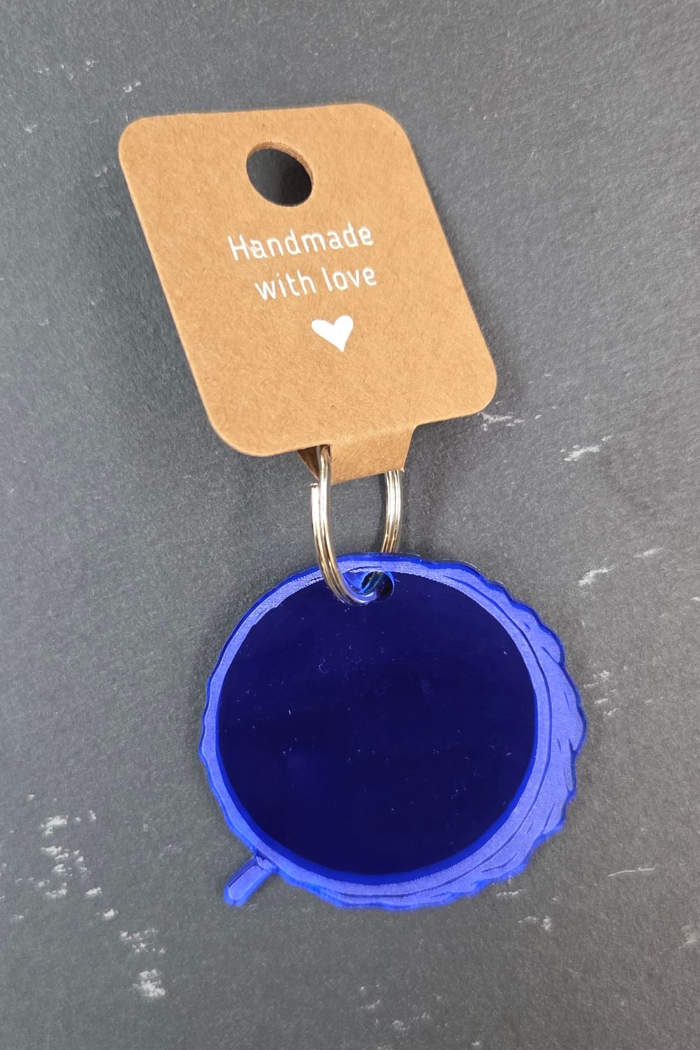 Mirrored Acrylic Drum Keychains